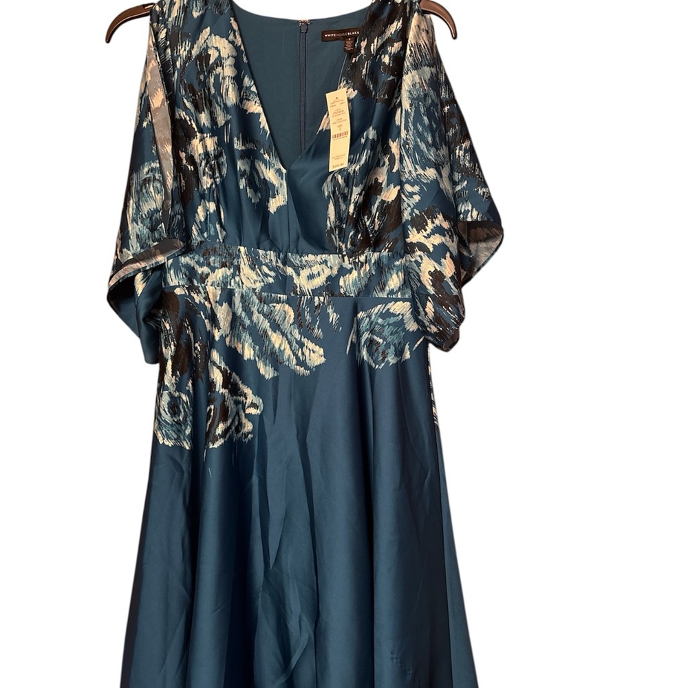White House Black Market Ocean Blue Dress
